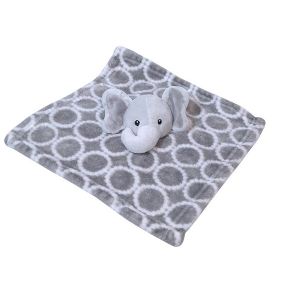 2020 Hudson Baby Elephant Security Lovey Baby Blanket 14" X 14" - Picture 2 of 5